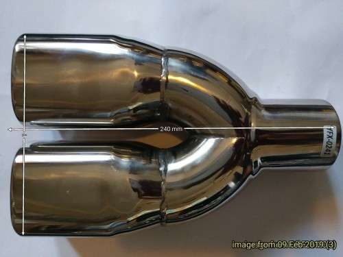 EXHAUST TAIL PIPE  - DOUBLE PIPE